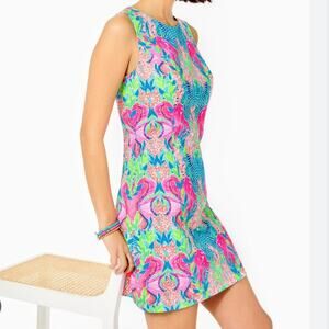 Lilly Pulitzer Mila Shift Dress Multi Reeflection Engineered Size 0